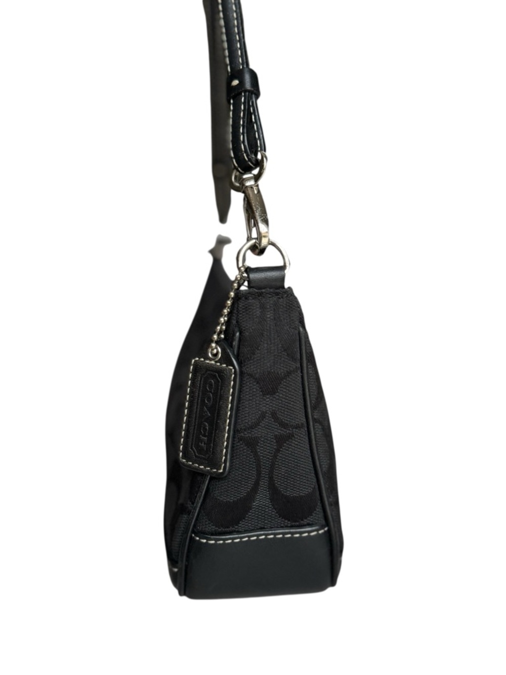 Coach Demi Signature Shoulder Mini Bag Black Y2K - Picture 6 of 13